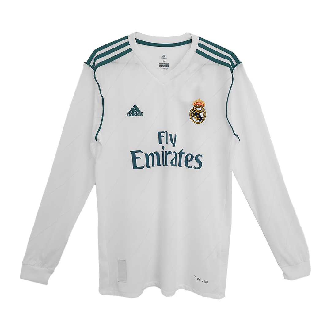 Retro Real Madrid Home Jersey 2017/18 - Long Sleeve